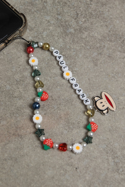 Daisy Street x Paul Frank - Letter Beaded Name Phone Charm with Enamel Julius