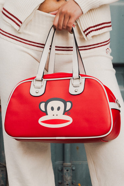 Daisy Street x Paul Frank – Red Contrast Bowling Bag