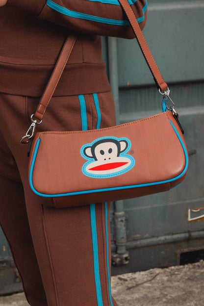 Daisy Street x Paul Frank – Brown & Blue 90's Shoulder Bag