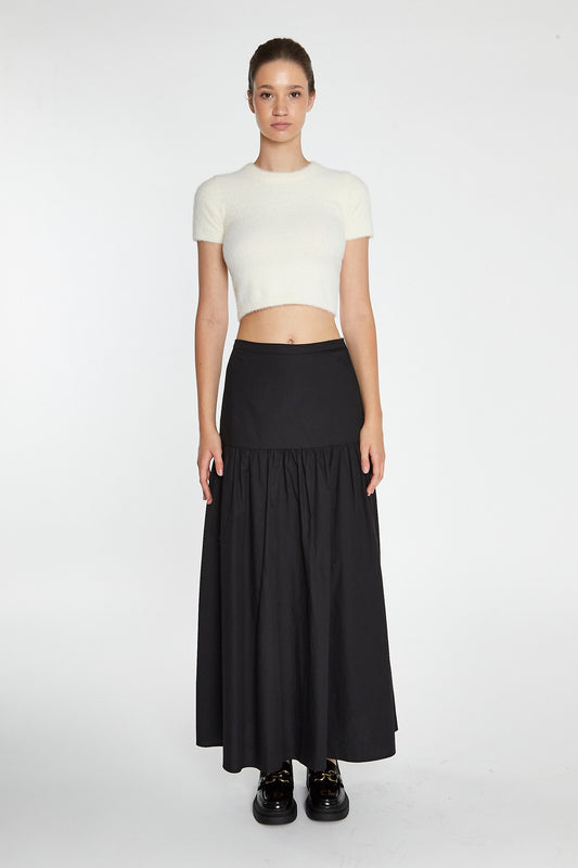 Glamorous - Black Maxi Tiered Skirt