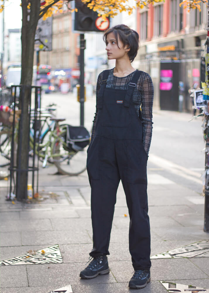 Black sales cord dungarees